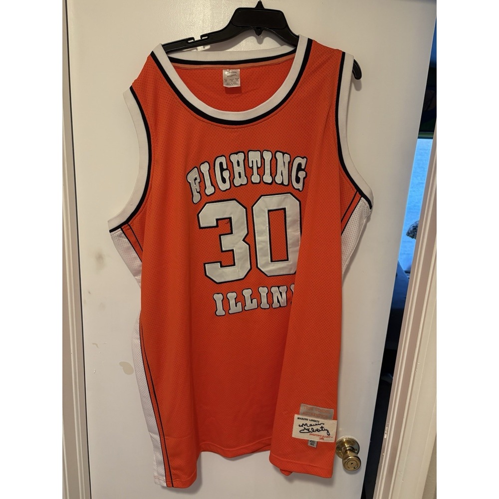 Rare College Basketball Jersey Fighting Illini ( Marcus Liberty ) SZ=4X